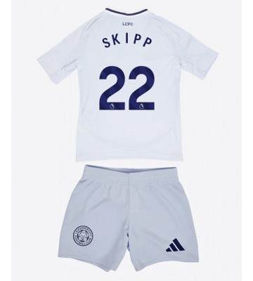 Leicester City Oliver Skipp #22 Tredje Kläder Barn 2024-25 Kortärmad (+ Korta byxor)